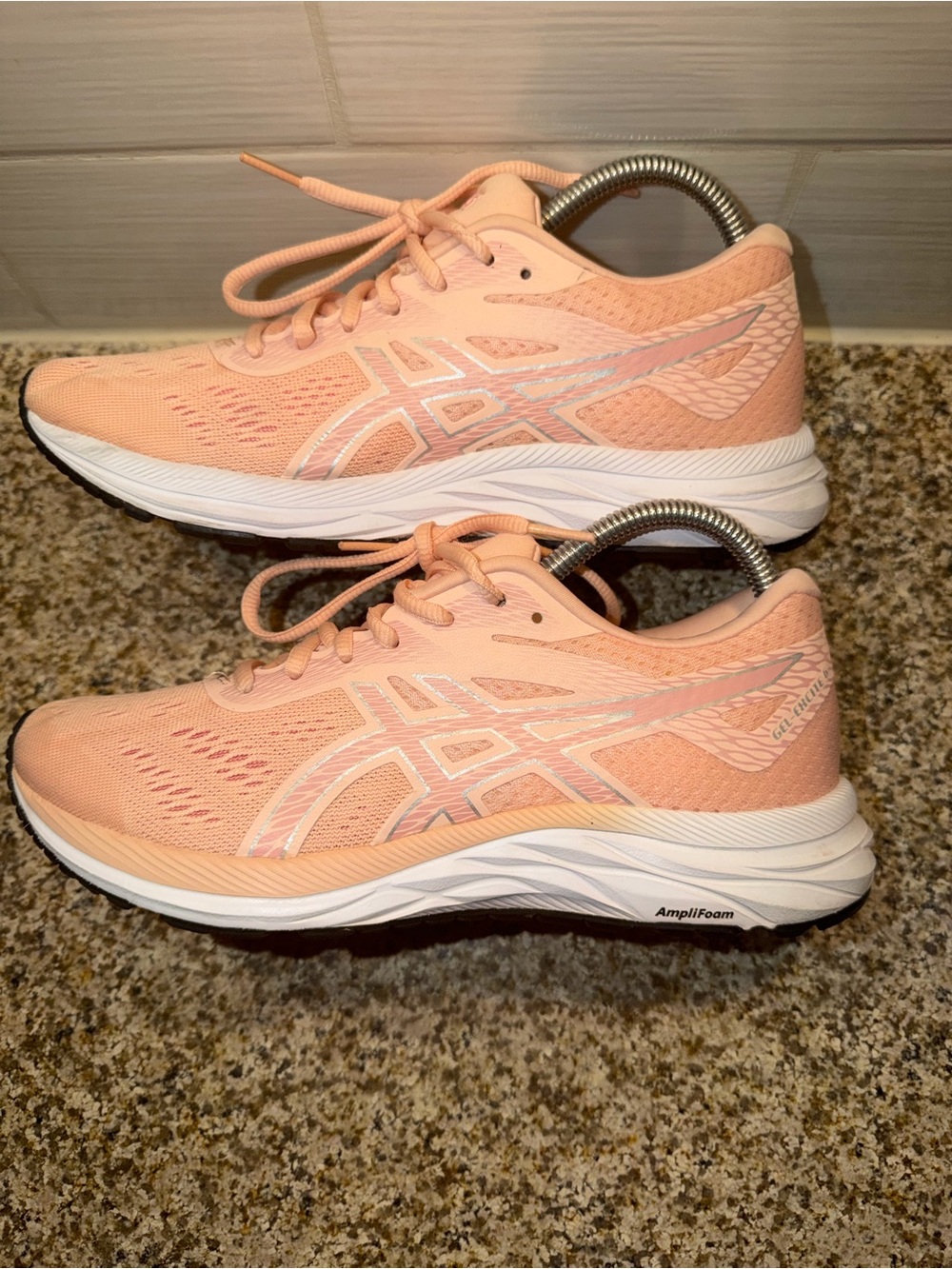 ASICS Peach/Pale Pink Women's Running Sneakers